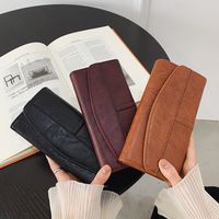 Retro New Fashion Pu Long Zipper Clutch Wallet main image 2