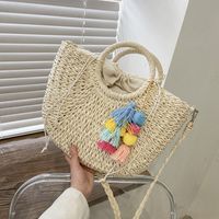 Fashion Straw Big Shoulder Messenger Bag Wholesale main image 3