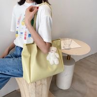 Simple Korean New Trendy Fashion Solid Color Messenger Bag main image 5