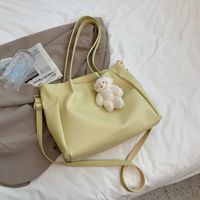 Simple Korean New Trendy Fashion Solid Color Messenger Bag main image 4