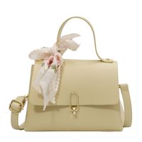 New Trendy Fashion Solid Color Shoulder Messenger Square Bag main image 3