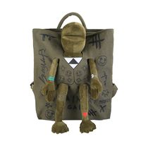 Fashion Punk Style Locomotive Frog Travel Backpack main image 6