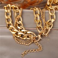Fashion Multi-layer Round Medal Alloy Necklace Wholesale main image 5