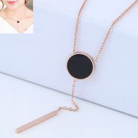 Korean Fashion Simple Style Ol Drops  Necklace main image 1