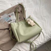 Simple Korean New Trendy Fashion Solid Color Messenger Bag sku image 2