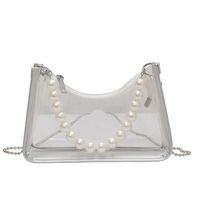 Fashion Pvc Transparent Chain Shoulder Messenger Portable Bag Wholesale sku image 1