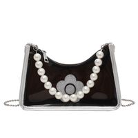 Fashion Pvc Transparent Chain Shoulder Messenger Portable Bag Wholesale sku image 2