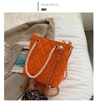 Fashion Embroidery Thread Rhombic Chain Shoulder Messenger Portable Bag Wholesale sku image 5
