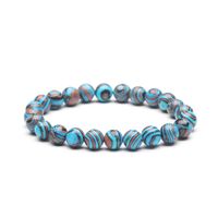 Fashion Natural Stone Malachite Colorful Bracelet Wholesale sku image 2