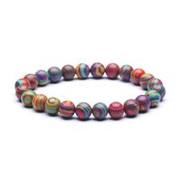 Fashion Natural Stone Malachite Colorful Bracelet Wholesale sku image 4