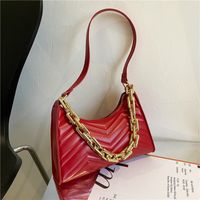 Retro New Fashion Korean Simple Western Style Chain Armpit Bag main image 2