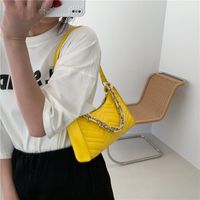Retro New Fashion Korean Simple Western Style Chain Armpit Bag main image 3