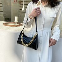 Retro New Fashion Korean Simple Western Style Chain Armpit Bag main image 5