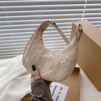 Nueva Bolsa De Axila Tejida Paja De Banda Ancha De Moda Coreana De Verano main image 1