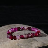 Fashion Natural Stone Good Luck Purple Bead Bracelet Wholesale main image 5