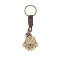 Retro Owl Leather Hand-woven Car Keychain Pendant Wholesale main image 6
