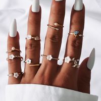 Retro Style Fashion New Simple Flower Ring Sets main image 3