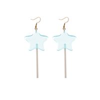 Fashion Candy Color Resin Creative Star Lollipop Earrings main image 6
