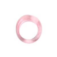 Fashion Candy Color Resin Transparent Ring Set sku image 5
