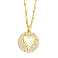 Fashion Star Moon Cross Copper Necklace Wholesale sku image 1
