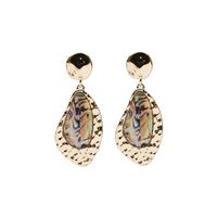 Fashion Transparent Inlaid Metal Irregular Earrings main image 6