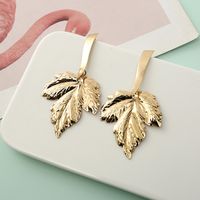 Fashion Maple Leaf Alloy Long Earrings Wholesale main image 3