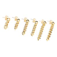 Punk Style Trendy Chain Copper Clause Earrings main image 6