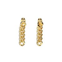 Punk Style Trendy Chain Copper Clause Earrings sku image 2