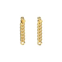 Punk Style Trendy Chain Copper Clause Earrings sku image 3