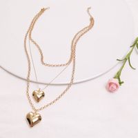Fashion Heart Alloy Plating 18K Gold Plated Women'S Necklace main image 3