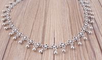 Fashion Hollow Water Drop Carved Crystal Moon Multilayer Necklace Wholesale main image 4