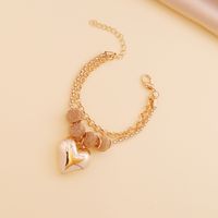 Fashion Heart Alloy Plating 18K Gold Plated Women'S Necklace sku image 2