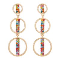 Fashion Circle Stitching Multi-layer Geometric Alloy Earrings Wholesale main image 3
