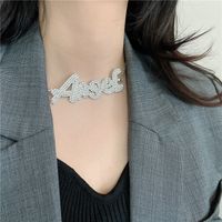 Fashion New Style Diamond Letter Necklace main image 2