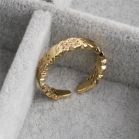 Fashion Diamond-shaped Hole Micro-inlaid Zircon Open Ring main image 5