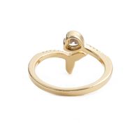 Fashion Fishtail Diamond-studded Heart Ring main image 5