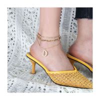 Fashion Letter D Multi-layer Sexy Alloy Anklet Wholesale main image 3