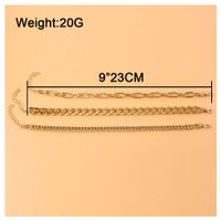 Simple Geometric Multi-layer Chain Sexy Alloy Anklet Wholesale main image 6