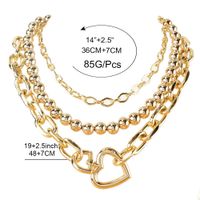 Retro Alloy Round Bead Chain Trendy Necklace main image 6