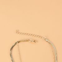 Mode Schlangenförmige Doppelschichtige Legierung Halskette Großhandel main image 3