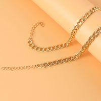 Fashion Gold Chain Double-layer Alloy Anklet Wholesale main image 5