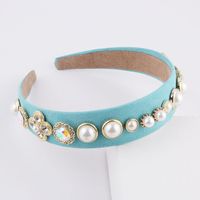 New Baroque Diamond-studded Pearl Headband main image 6