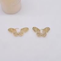 Fashion Hollow Butterfly Ear Buckle Wholesale main image 5