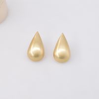 Wholesale Retro Metal Frosted Drop-shaped Earrings main image 4