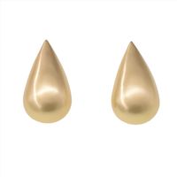 Wholesale Retro Metal Frosted Drop-shaped Earrings main image 6