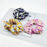 Fashion Daisy Printing Elastic Band Hair Scrunchies main image 1