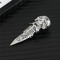 Punk Spell Skull Hollow Lion Bendable Ring main image 3