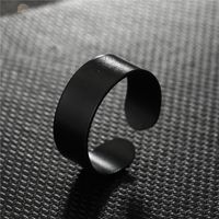Fashion Geometric Bow Smooth Hollow Metal Ring main image 5