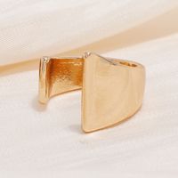 French Retro Simple Opening Letter I Alloy Ring main image 3