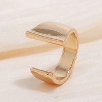 French Retro Simple Opening Letter I Alloy Ring main image 4